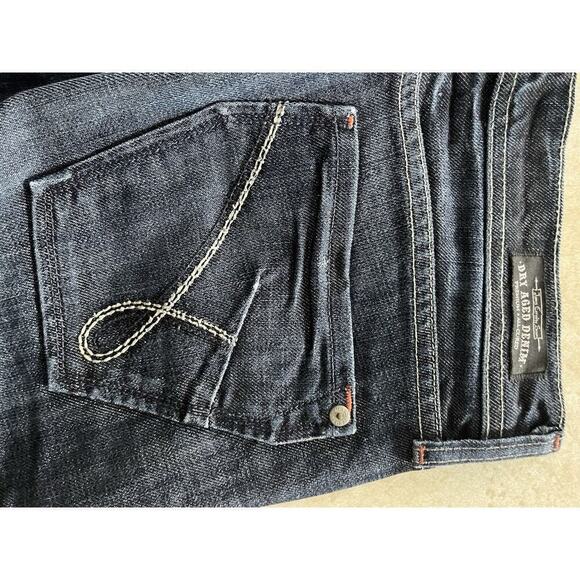 JAMES CURED BY SEUN Dry Aged Denim Womens Size 26 Dark Washed Jeans Low Rise - Picture 5 of 13